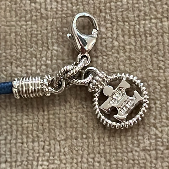 Judith Ripka JR Two Autism Speaks Bracelet PuzzlePiece 925 18K Blue Silk Cord 7” - Picture 5 of 7